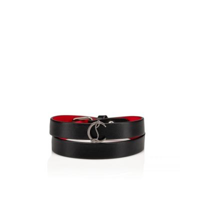 Pulsera Loubilink Logo Christian Louboutin Mujer - Negros - 3200183BK01